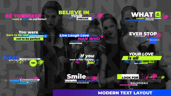 Creative Minimal Text Layout alt