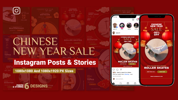 Chinese New Year Sale Instagram Ad V99