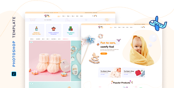 JoyToy - Kids Store Template for Photoshop