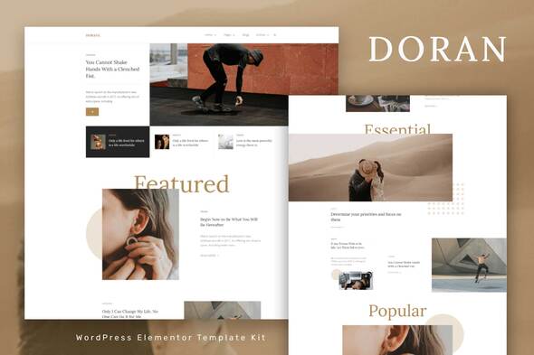 Doran - Blog & Magazine Elementor Template Kit