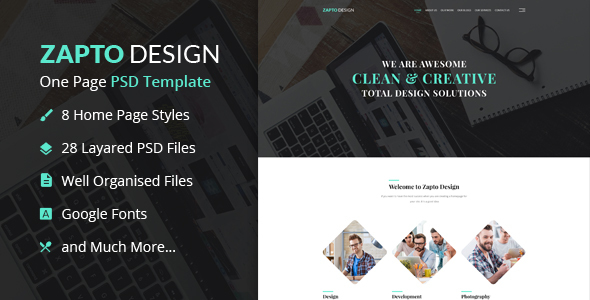 Zapto Design - Multi-Purpose PSD Template