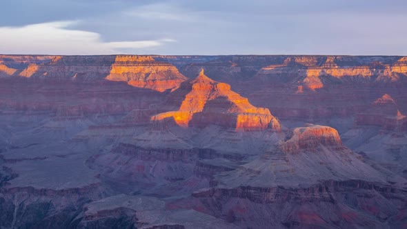 Grand Canyon at Sunrise. Yavapai Point, South Rim. Arizona, USA