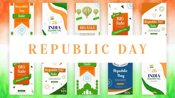 India Republic Day Sale Stories Pack