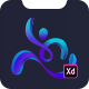 FitooZone – Fitness App UI Kit for XD - ThemeForest Item for Sale