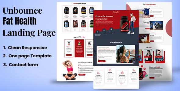 FAT -Health Supplement Landing page