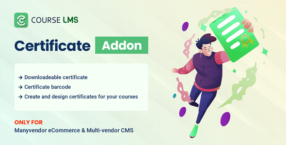 Course LMS Student Certificate Addon