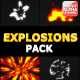 Cartoon Explosions Pack | Motion Graphics - VideoHive Item for Sale