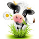 Holstein cow in grass - GraphicRiver Item for Sale