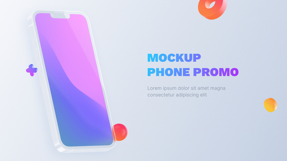Glass Phone - App Promo Phone Mockup