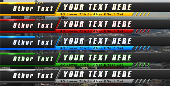 3D Lower Third