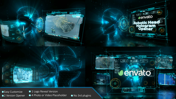 Robotic Head Hologram Opener