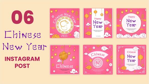 Chinese New Year Social Media Post Pack