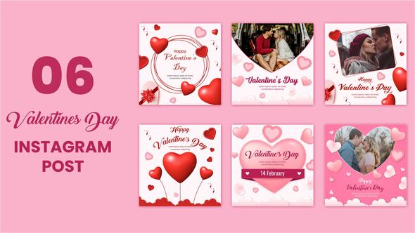 Valentine Day Social Media Post Pack