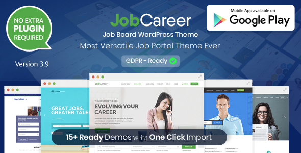 JobCareer | Job Board Responsive WordPress Theme