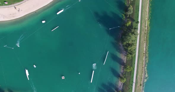 Aerial view of Wake Park Jarun