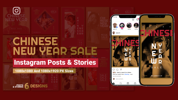 Chinese New Year Sale Instagram Ad V101