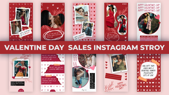 Valentine Day Sales Instagram Story Pack