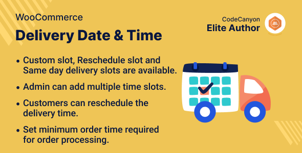 WooCommerce Delivery Date & Time