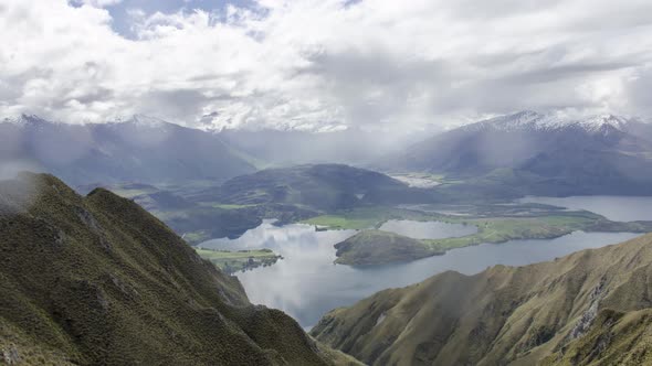 Timelapse gorgeous view at Roys Peak