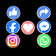 Social Media Button Pack - 3DOcean Item for Sale