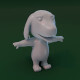 Cartoon Hound Dog Rigged Base Mesh 3D Model - 3DOcean Item for Sale
