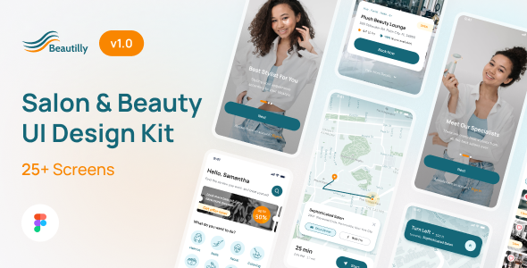 Beautilly - Beauty Spa App UI Kit