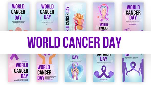 World Cancer Day Instgram Story Pack