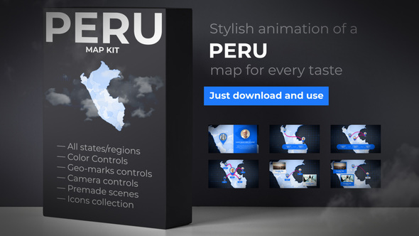 Peru Map - Republic of Peru Map Kit