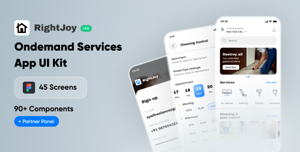 RightJoy - Service Booking UI Kit