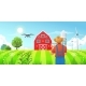 Smart Farming  a Farmer Using a Tablet Computer - GraphicRiver Item for Sale