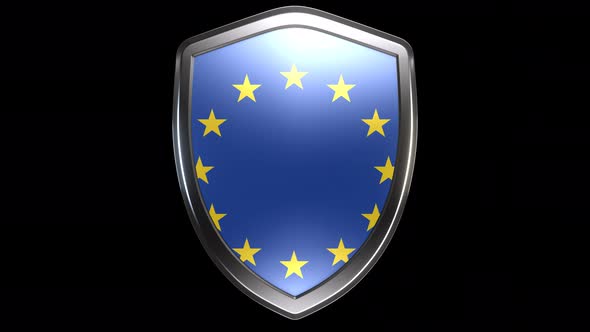 EU Emblem Transition with Alpha Channel - 4K Resolution alt