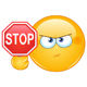 Stop Sign Emoticon - GraphicRiver Item for Sale