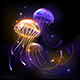 Three Glowing Jellyfish - GraphicRiver Item for Sale