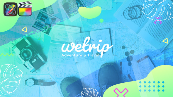 Wetrip - Adventure & Travel Slideshow | Apple Motion & FCPX alt