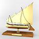 Sailboat Miniature Decoration - Traditionnal Italian Sailboat - 3DOcean Item for Sale