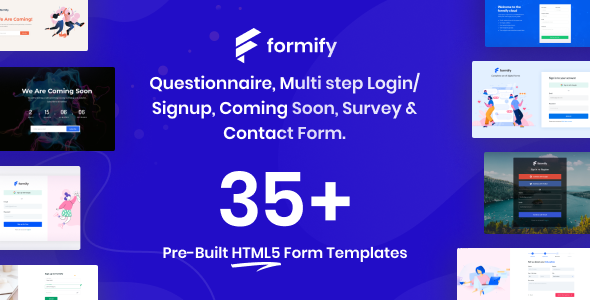 Formify - Coming Soon & Registration Form Template