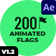 200 Animated Flags Icons - VideoHive Item for Sale