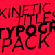 Kinetic Titles Typography Pack - VideoHive Item for Sale
