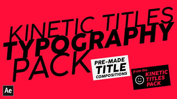 Kinetic Titles Typography Pack alt