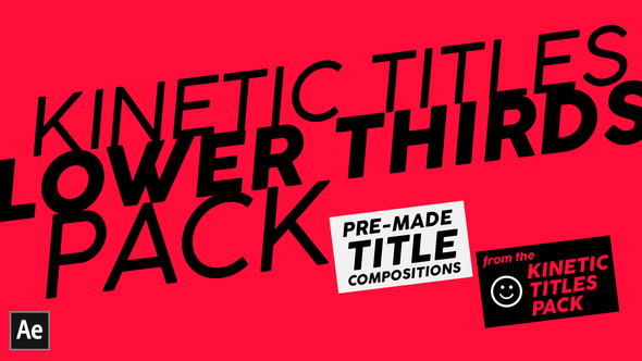 Kinetic Titles Lower Thirds Pack alt