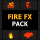 Cartoon Fire Elements Pack - VideoHive Item for Sale