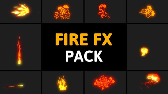 Cartoon Fire Elements Pack