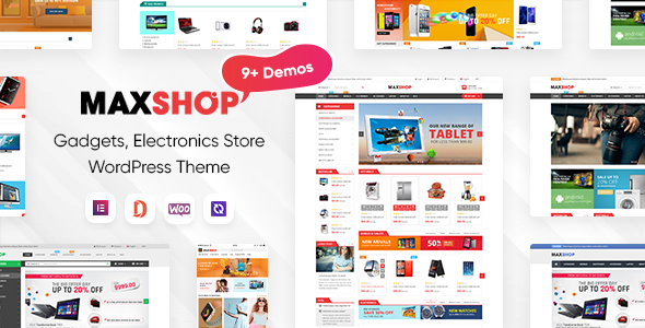 MaxShop – Electronics Store Elementor WooCommerce WordPress Theme (9+ Homepages, 2+ Mobile Layouts)