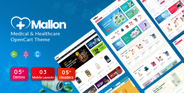 MallOn - Super Fast Medical & Healthcare StoresTheme