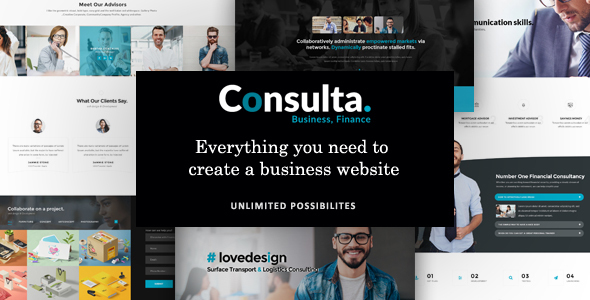 Consulta - Professional Business & Financial WordPress Theme