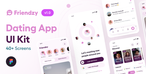 Friendzy - Dating App UI Kit