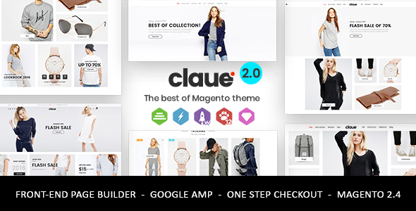 Claue – Clean, Minimal Magento 2 and 1 Theme