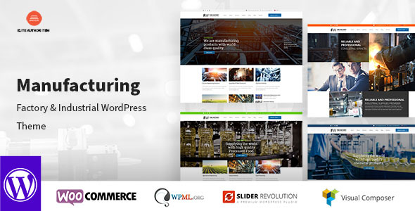 Manufacturing - Factory & Industrial WordPress Theme