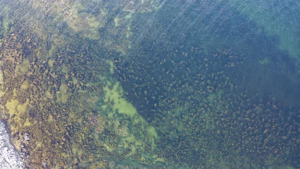 Aerial View of an Island By Bruckless in County Donegal - Ireland