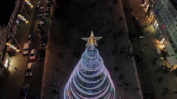 Iluminated Christmas City Tree
